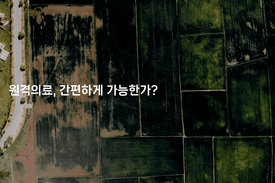 원격의료, 간편하게 가능한가?2-한방스윗홈