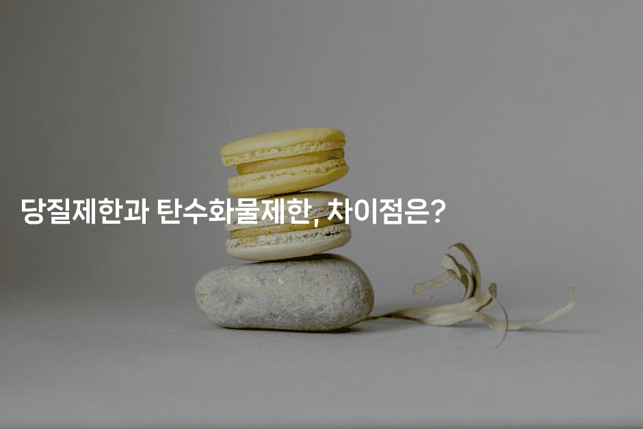 당질제한과 탄수화물제한, 차이점은?