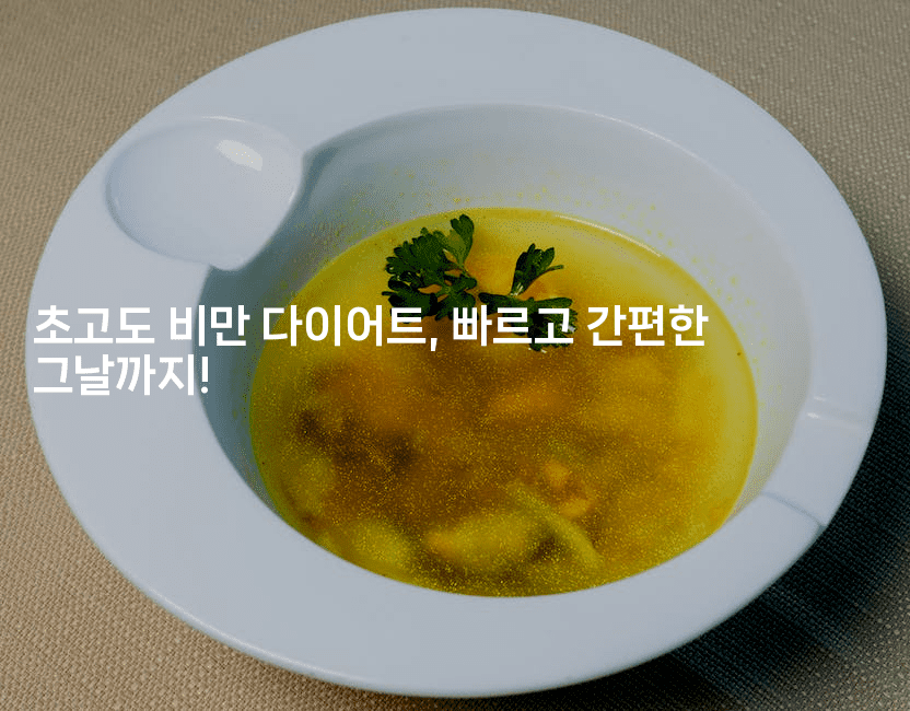 초고도 비만 다이어트, 빠르고 간편한 그날까지!