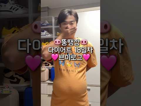 [18일차] 몸무게는 줄어드는데 뱃살은 왜 그대로..? #다이어트 #브이로그