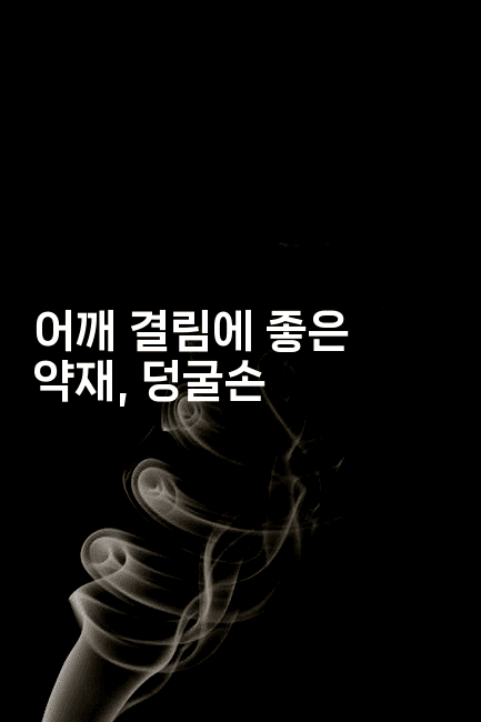 어깨 결림에 좋은 약재, 덩굴손
-한방스윗홈