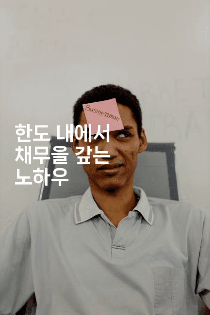 한도 내에서 채무을 갚는 노하우-한방스윗홈