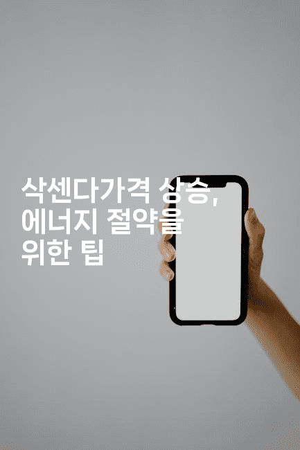 삭센다가격 상승, 에너지 절약을 위한 팁-한방스윗홈