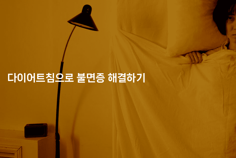 다이어트침으로 불면증 해결하기2-한방스윗홈