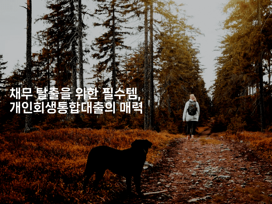 채무 탈출을 위한 필수템, 개인회생통합대출의 매력-한방스윗홈