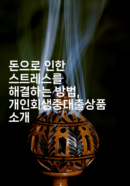 돈으로 인한 스트레스를 해결하는 방법, 개인회생중대출상품 소개-한방스윗홈